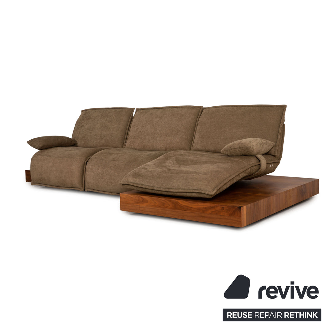 Koinor Free Motion Edit 3 Stoff Ecksofa Braun Sofa Couch Funktion