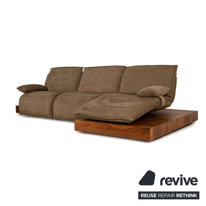 Koinor Free Motion Edit 3 Stoff Ecksofa Braun Sofa Couch Funktion