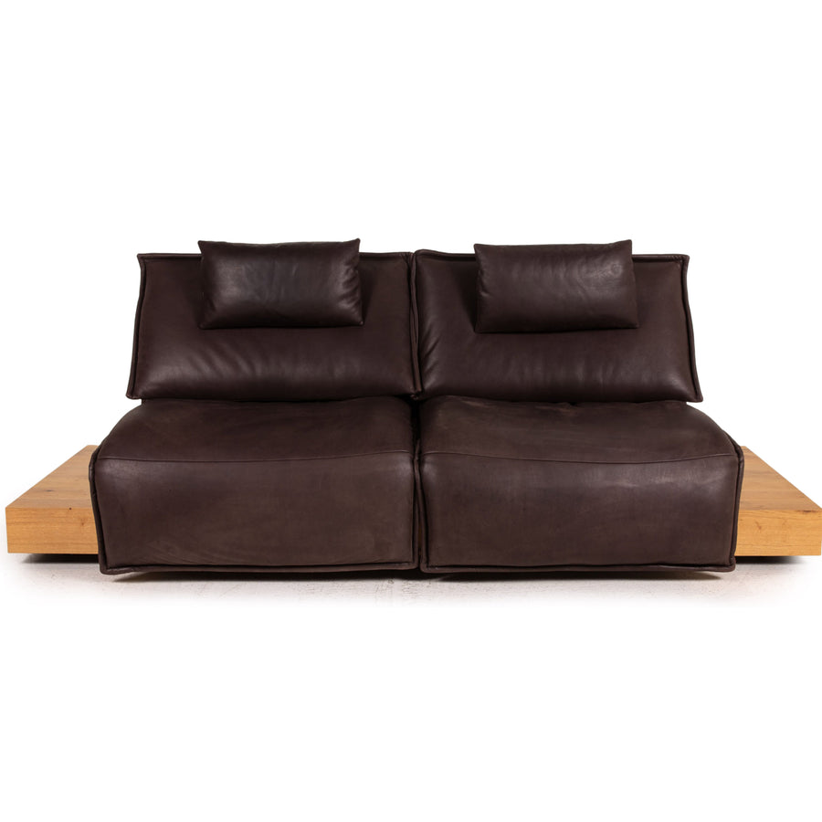 Koinor Free Motion Edit 3 Leder Sofa Braun Dunkelbraun Zweisitzer LED Bluetooth Relaxfunktion elektrische Funktion Couch