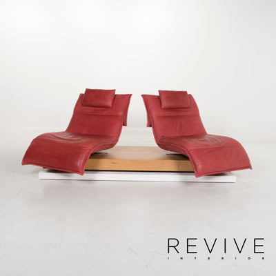 Koinor Free Motion Edit 3 Leder Sofa Rot Zweisitzer inkl. elektr. Funktion #13119