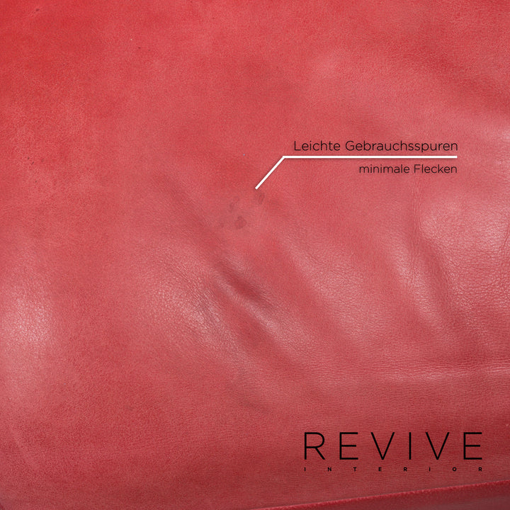 Koinor Free Motion Edit 3 leather sofa red two-seater incl. electr. Feature #13119