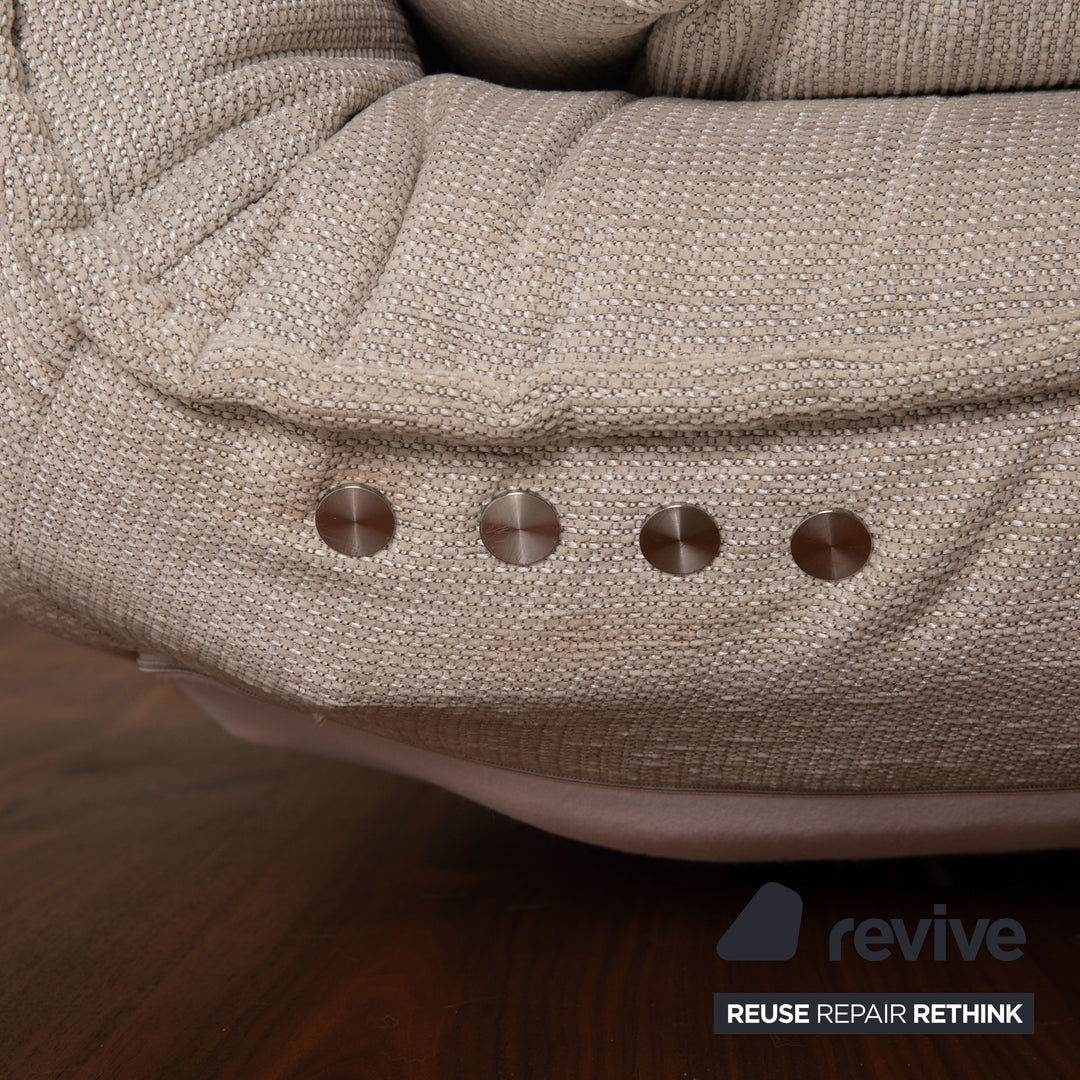 Koinor Free Motion Edit 3 Stoff Sofa Creme Zweisitzer Funktion Relaxfunktion