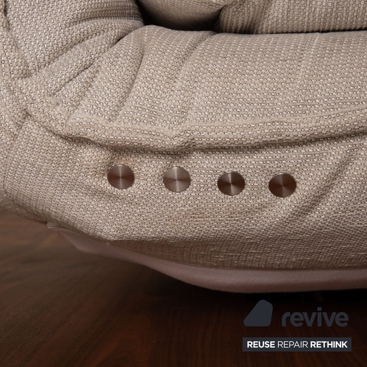Koinor Free Motion Edit 3 Stoff Sofa Creme Zweisitzer Funktion Relaxfunktion