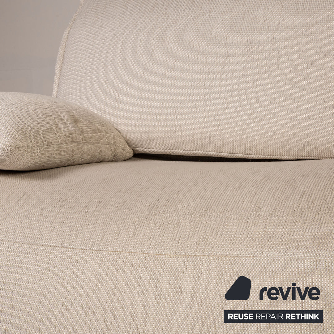 Koinor Free Motion Edit 3 Stoff Sofa Creme Zweisitzer Funktion Relaxfunktion