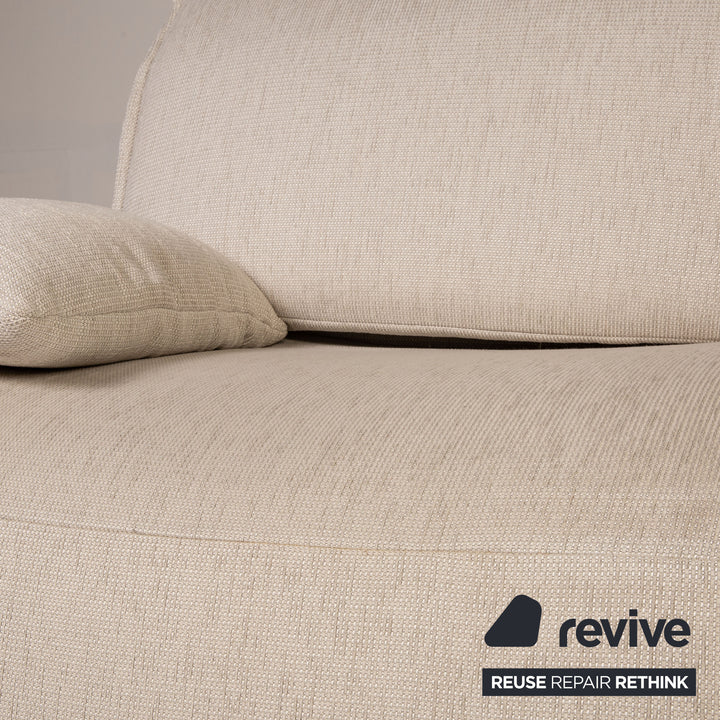 Koinor Free Motion Edit 3 Stoff Sofa Creme Zweisitzer Funktion Relaxfunktion