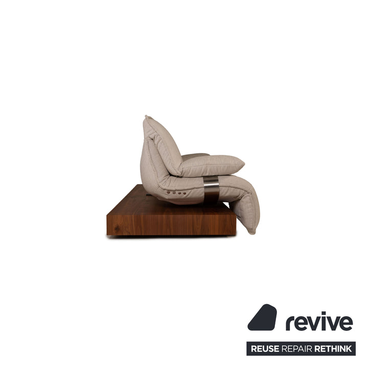 Koinor Free Motion Edit 3 Stoff Sofa Creme Zweisitzer Funktion Relaxfunktion