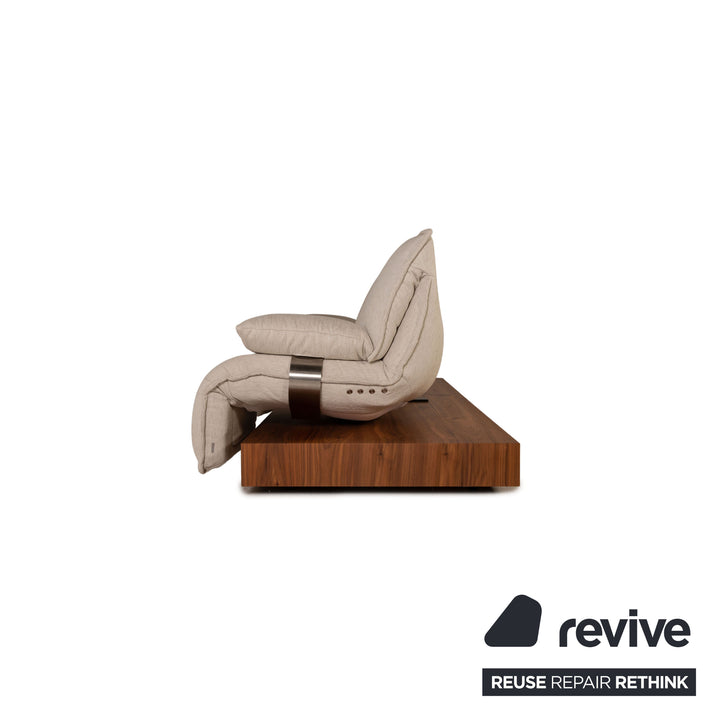 Koinor Free Motion Edit 3 Stoff Sofa Creme Zweisitzer Funktion Relaxfunktion