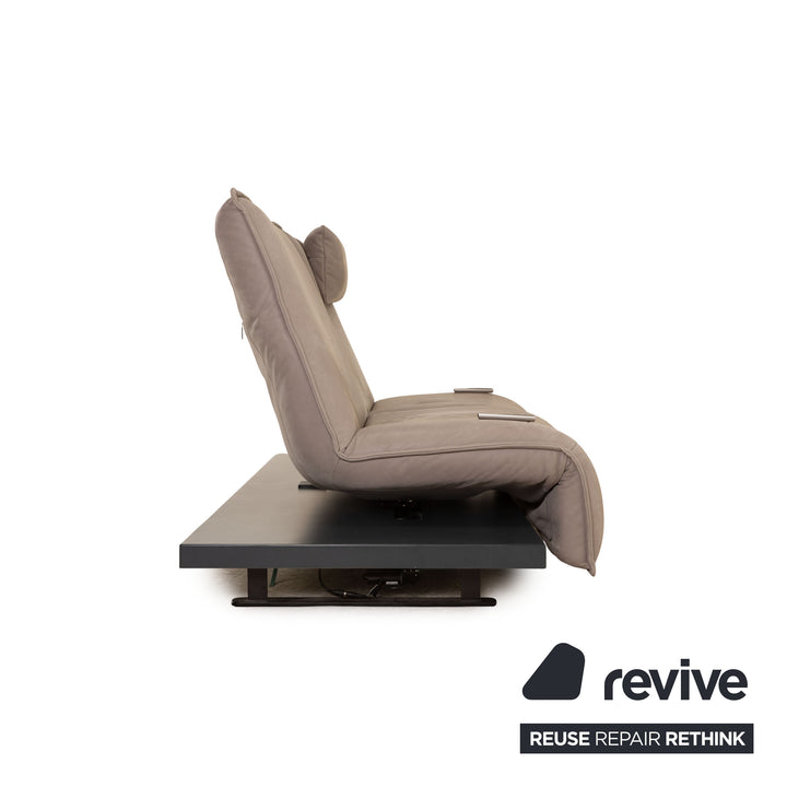 Koinor Free Motion Epos 1 Leder Zweisitzer Grau elektrische Funktion