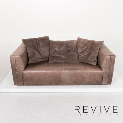 Koinor Glenn Anilin Leder Sofa Braun Zweisitzer Couch #12895