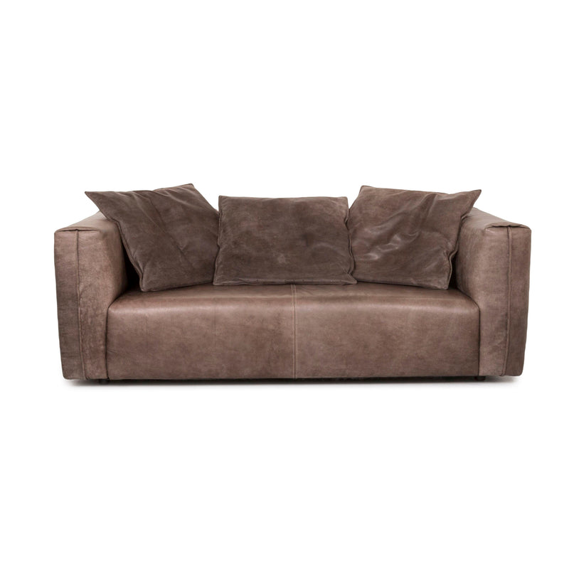 Koinor Glenn Anilin Leder Sofa Braun Zweisitzer Couch 