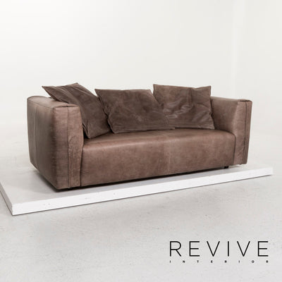 Koinor Glenn Anilin Leder Sofa Braun Zweisitzer Couch #12895