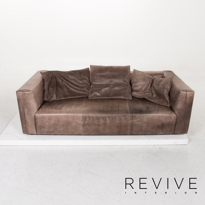 Koinor Glenn Aninlin Leather Sofa Brown 1x Three Seater 1x Two Seater #13097