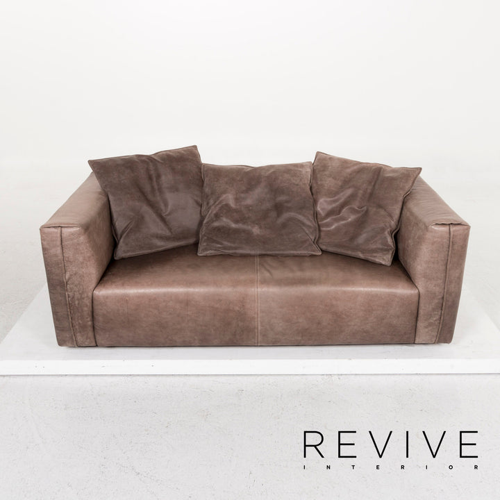 Koinor Glenn Aninlin Leather Sofa Brown 1x Three Seater 1x Two Seater #13097