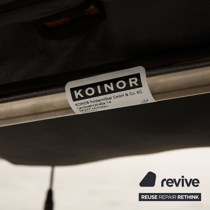 Koinor Imperio Leder Sessel Anthrazit Liege elektrische Funktion