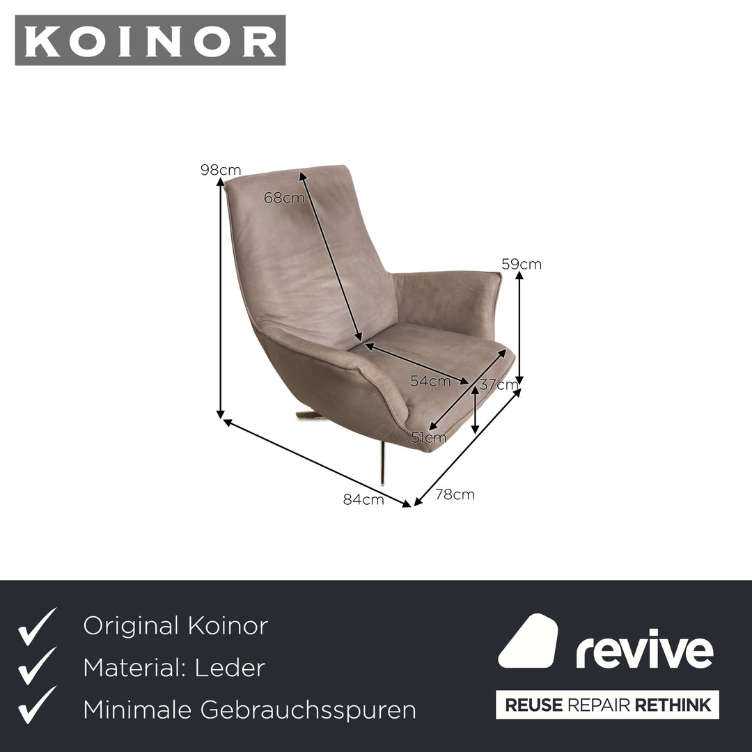 Koinor Isira Leder Sessel Beige
