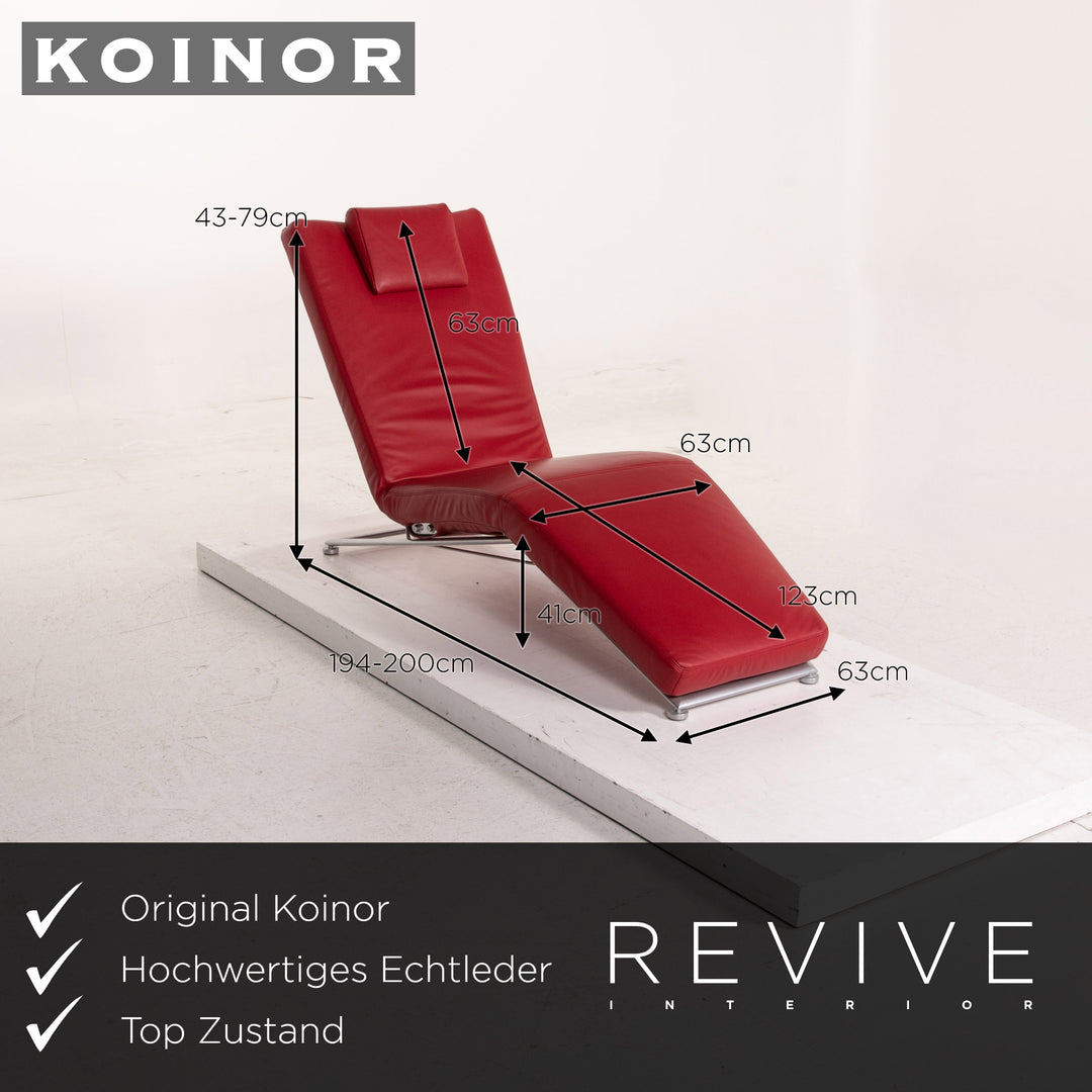 Koinor Jeremiah Liege Rot Relaxfunktion Funktion Relaxliege
