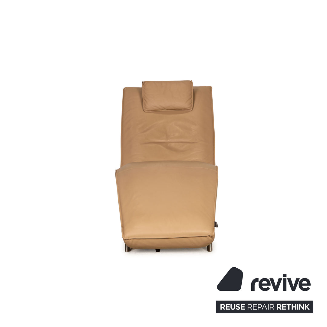 Koinor Jonas leather lounger beige function relaxation function