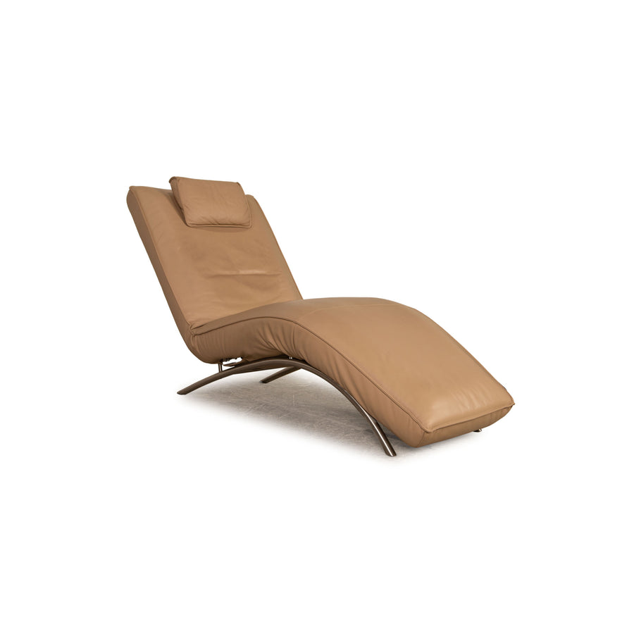 Koinor Jonas leather lounger beige function relaxation function