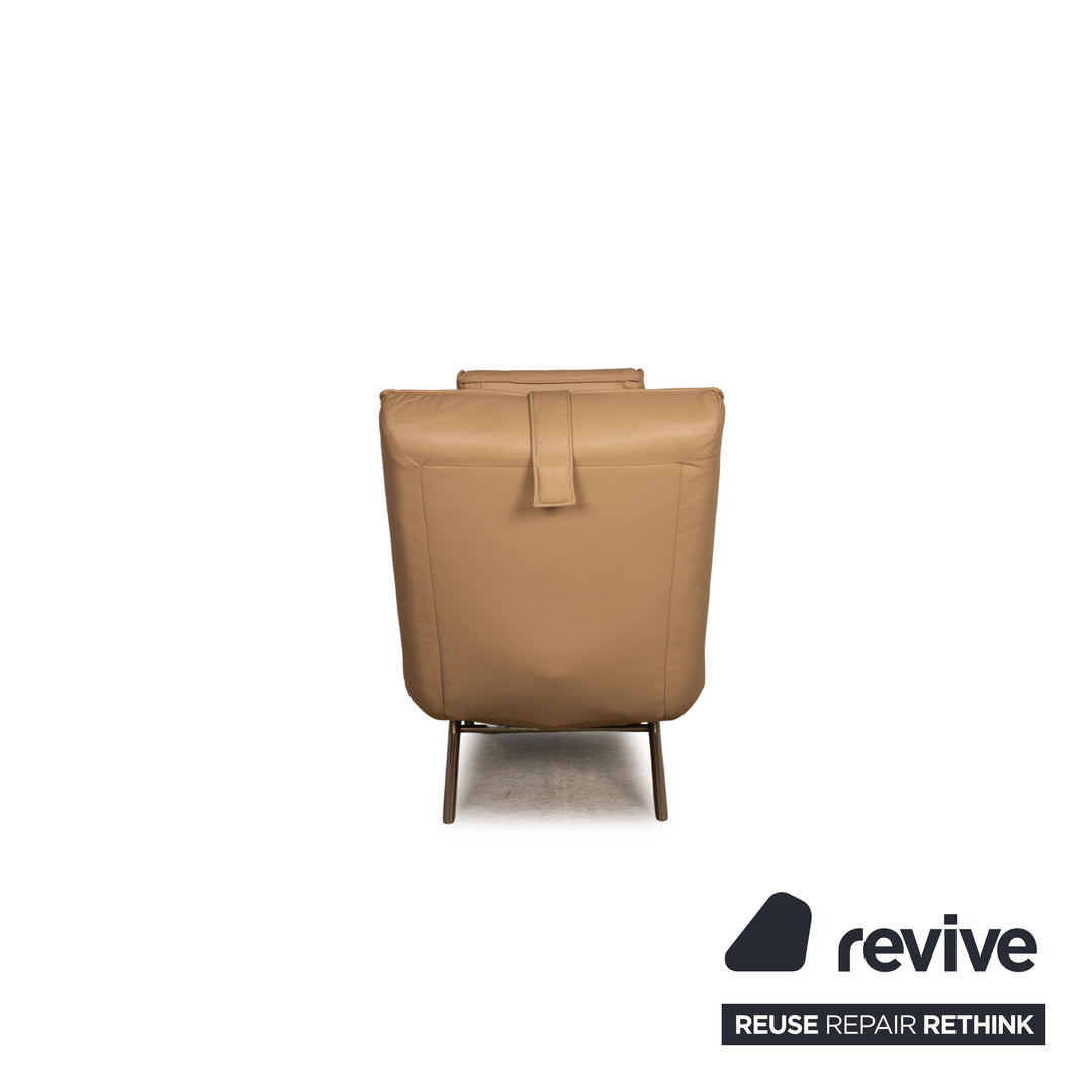Koinor Jonas leather lounger beige function relaxation function