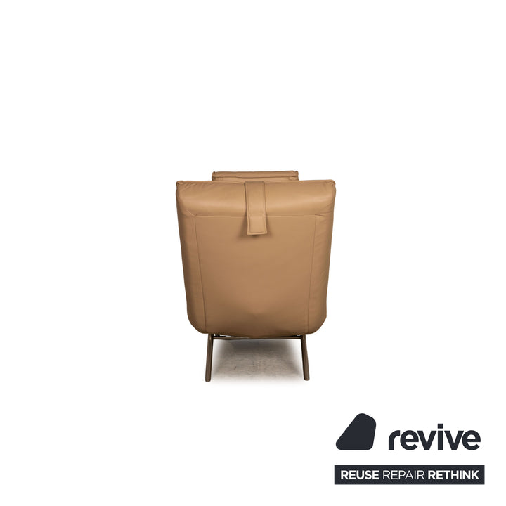 Koinor Jonas leather lounger beige function relaxation function