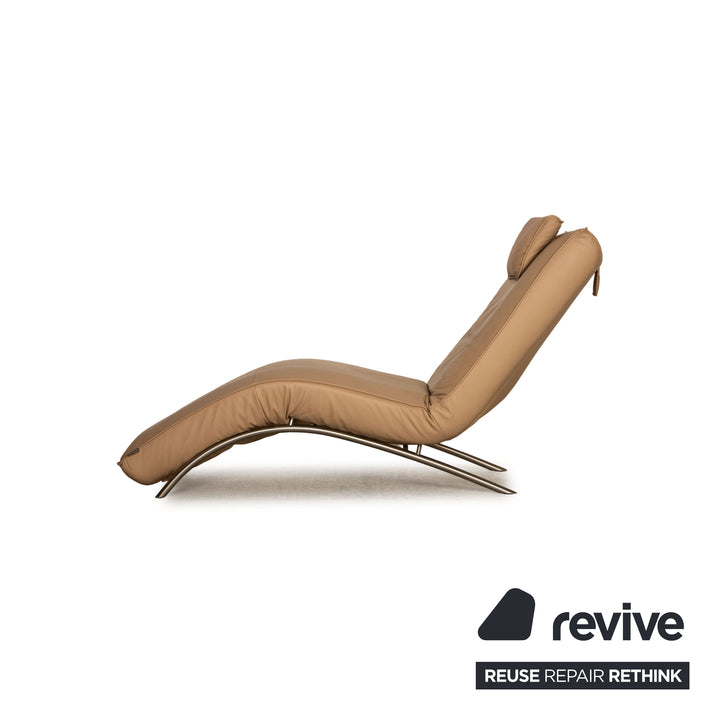 Koinor Jonas leather lounger beige function relaxation function