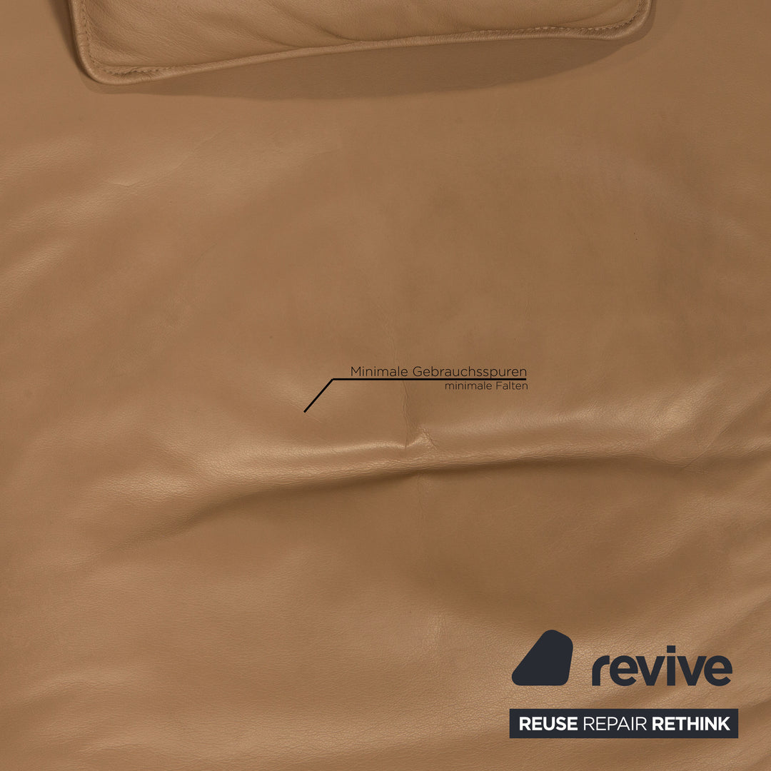 Koinor Jonas leather lounger beige function relaxation function
