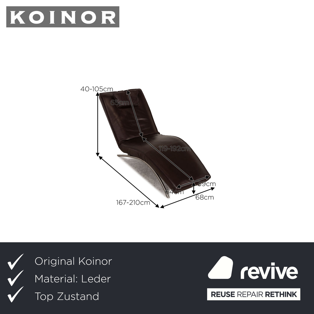 Koinor Jonas Leder Liege Dunkelbraun