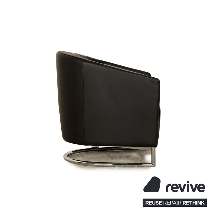 Koinor Junior Leather Armchair Black