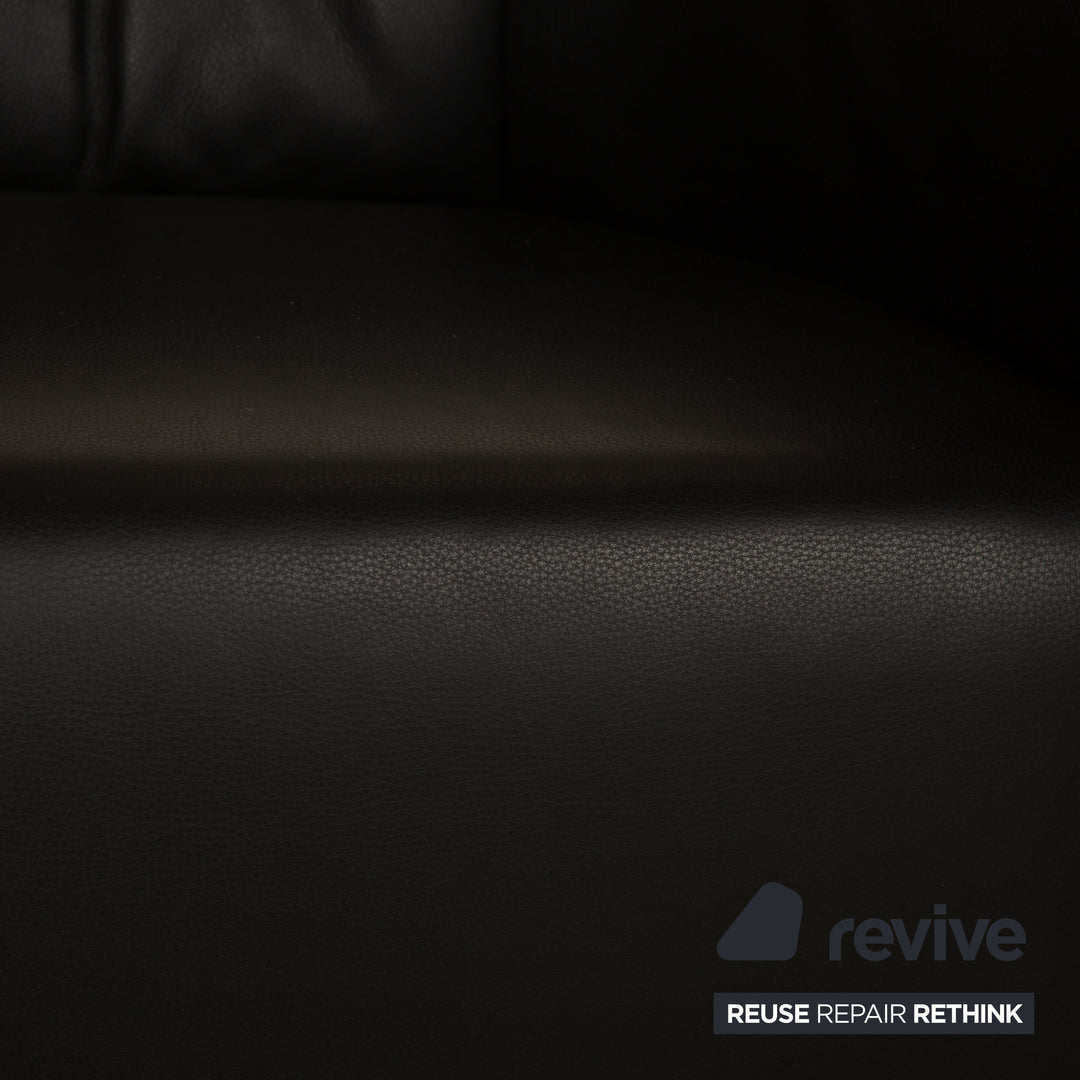 Koinor Junior Leather Armchair Black