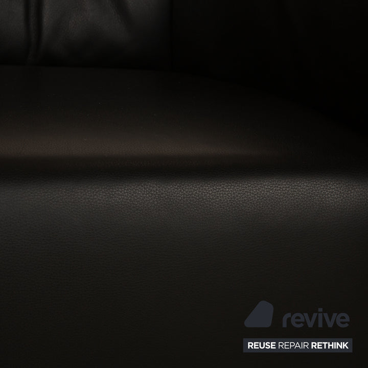 Koinor Junior Leather Armchair Black