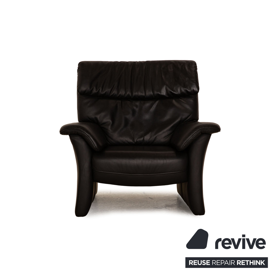 Koinor Corsica Leather Armchair Black