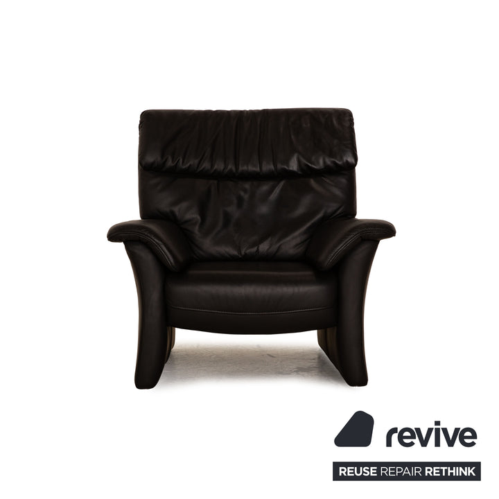 Koinor Corsica Leather Armchair Black