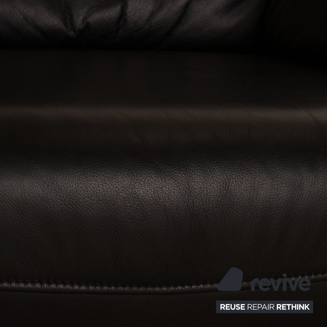 Koinor Corsica Leather Armchair Black