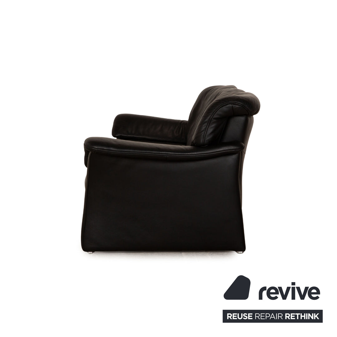 Koinor Leder Dreisitzer Schwarz Sofa Couch