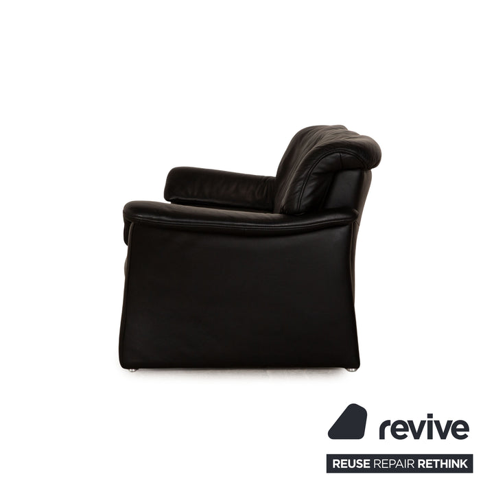 Koinor Leder Dreisitzer Schwarz Sofa Couch