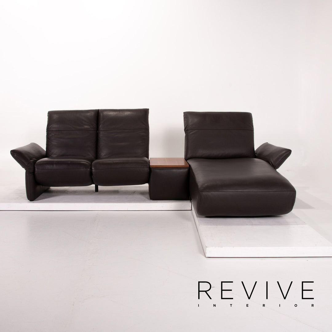 Koinor Leder Ecksofa Braun Dunkelbraun Sofa Funktion Couch #13637