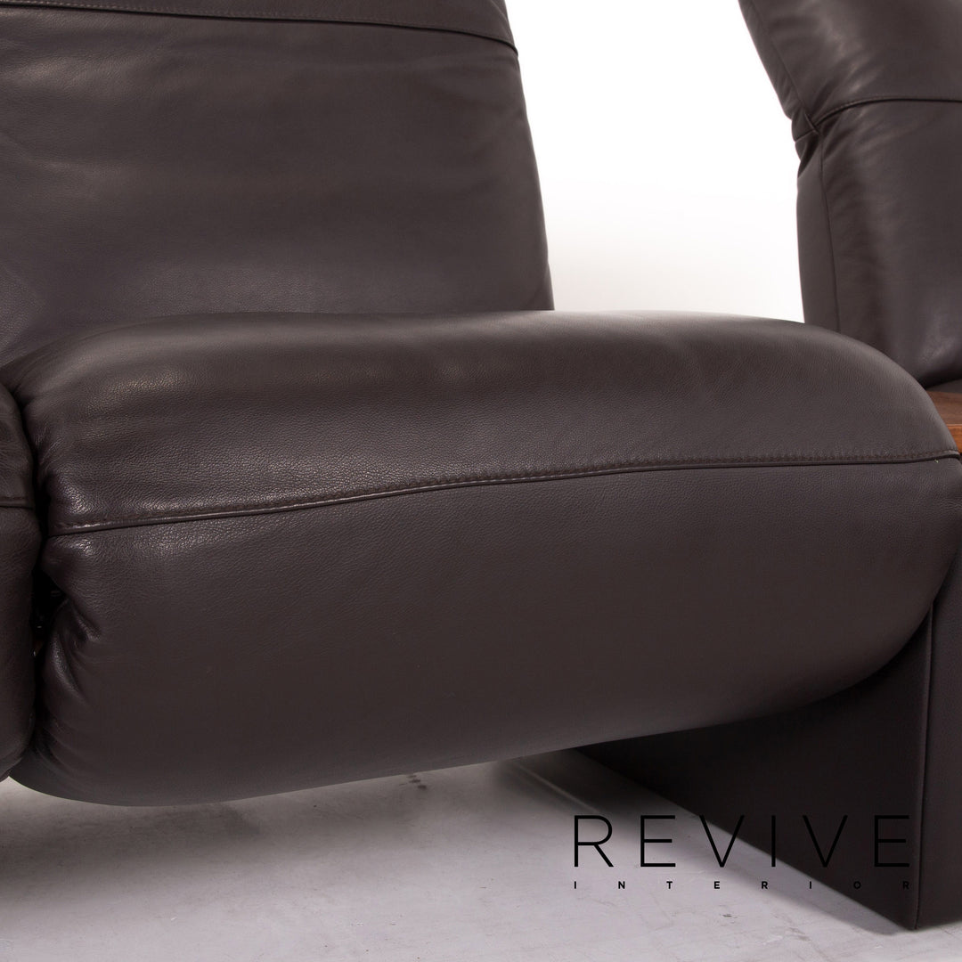 Koinor Leder Ecksofa Braun Dunkelbraun Sofa Funktion Couch #13637