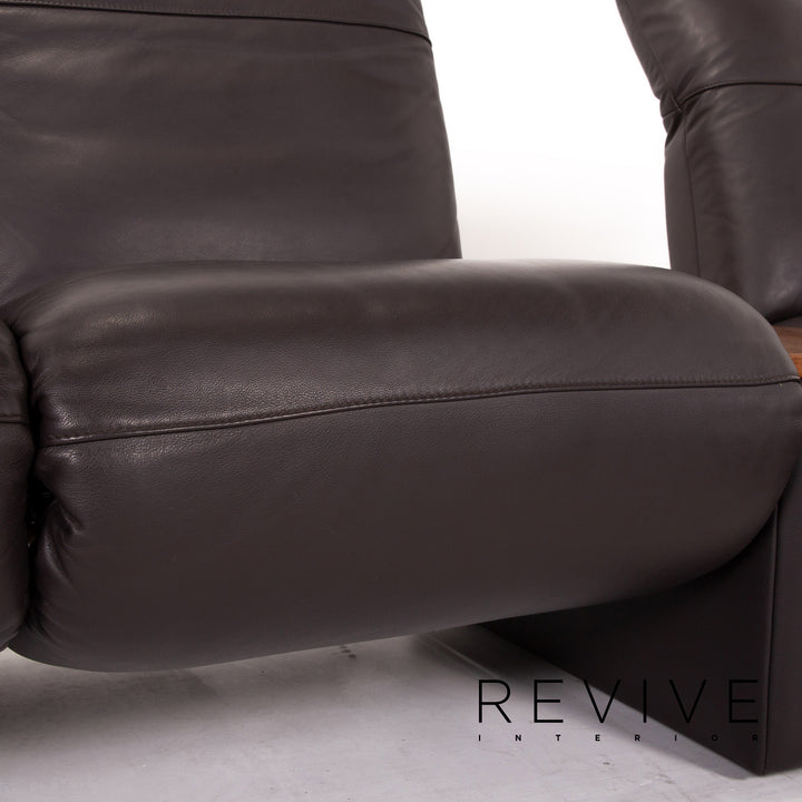 Koinor Leder Ecksofa Braun Dunkelbraun Sofa Funktion Couch #13637