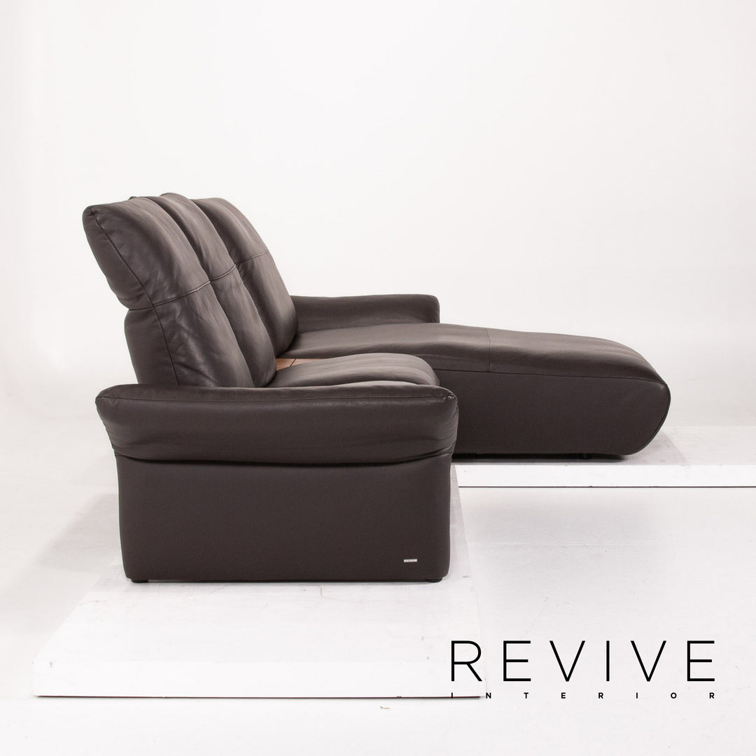 Koinor Leder Ecksofa Braun Dunkelbraun Sofa Funktion Couch #13637