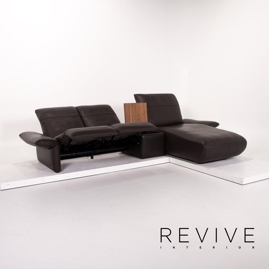 Koinor Leder Ecksofa Braun Dunkelbraun Sofa Funktion Couch #13637