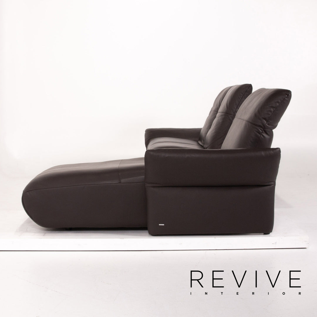 Koinor Leder Ecksofa Braun Dunkelbraun Sofa Funktion Couch #13637