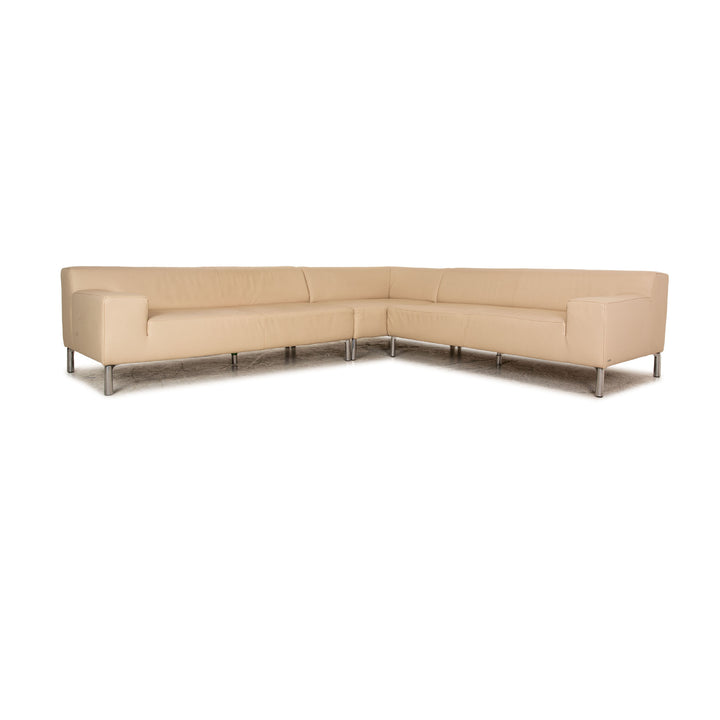 Koinor Leder Ecksofa Creme Sofa Couch