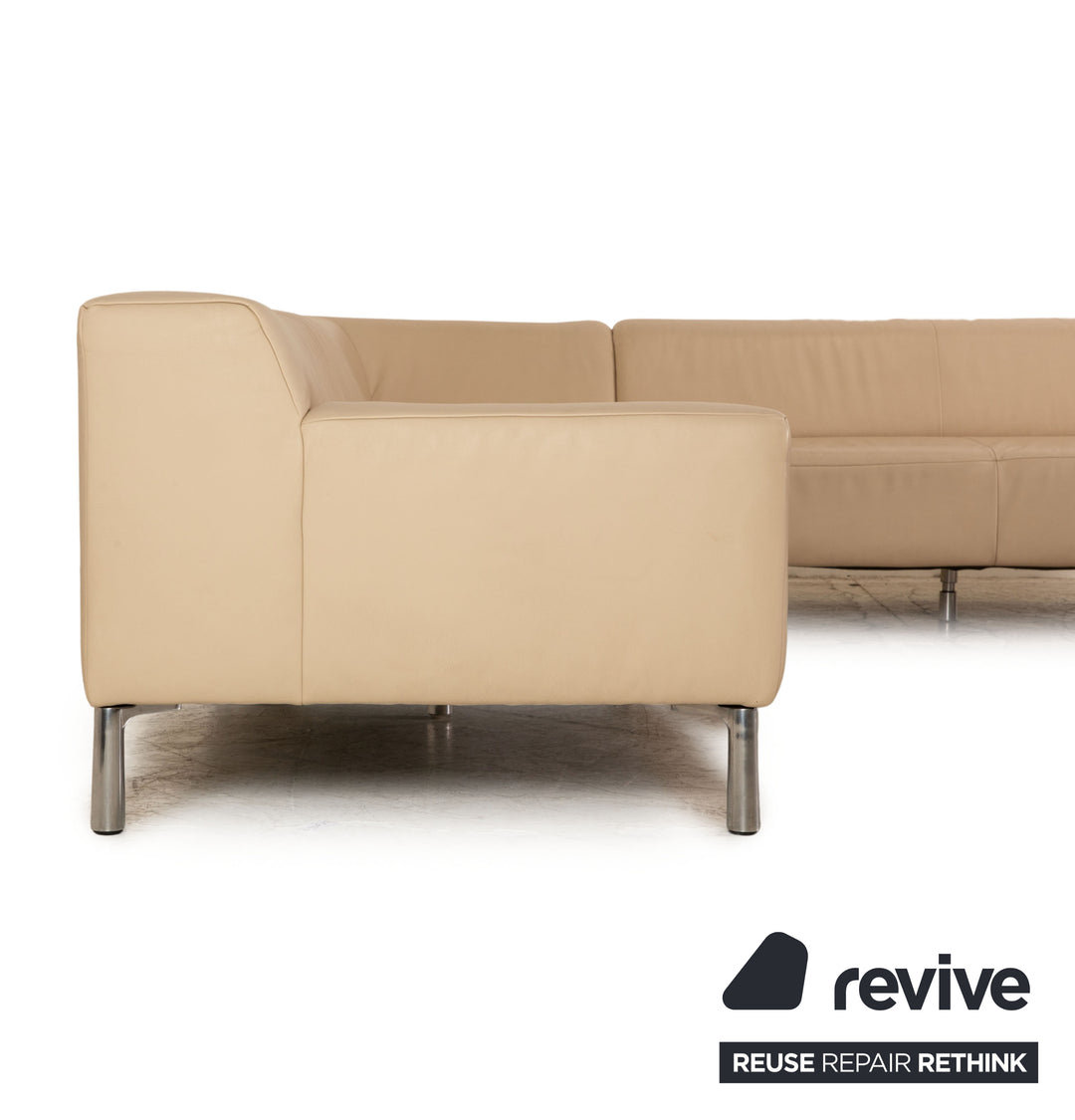 Koinor Leder Ecksofa Creme Sofa Couch