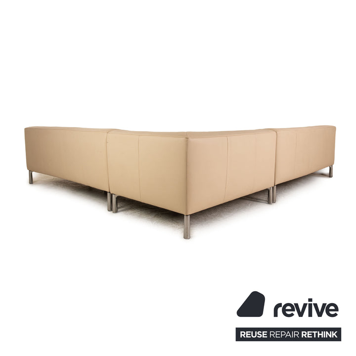 Koinor Leder Ecksofa Creme Sofa Couch