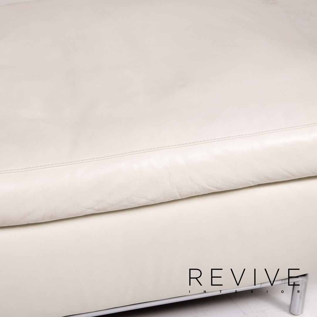 Koinor Leder Hocker Creme Ottoman #14839