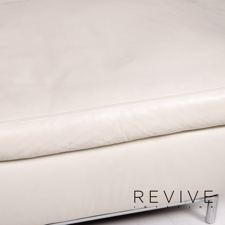 Koinor Leder Hocker Creme Ottoman #14839