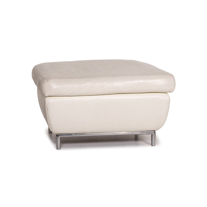 Koinor Leder Hocker Creme Ottoman #14839