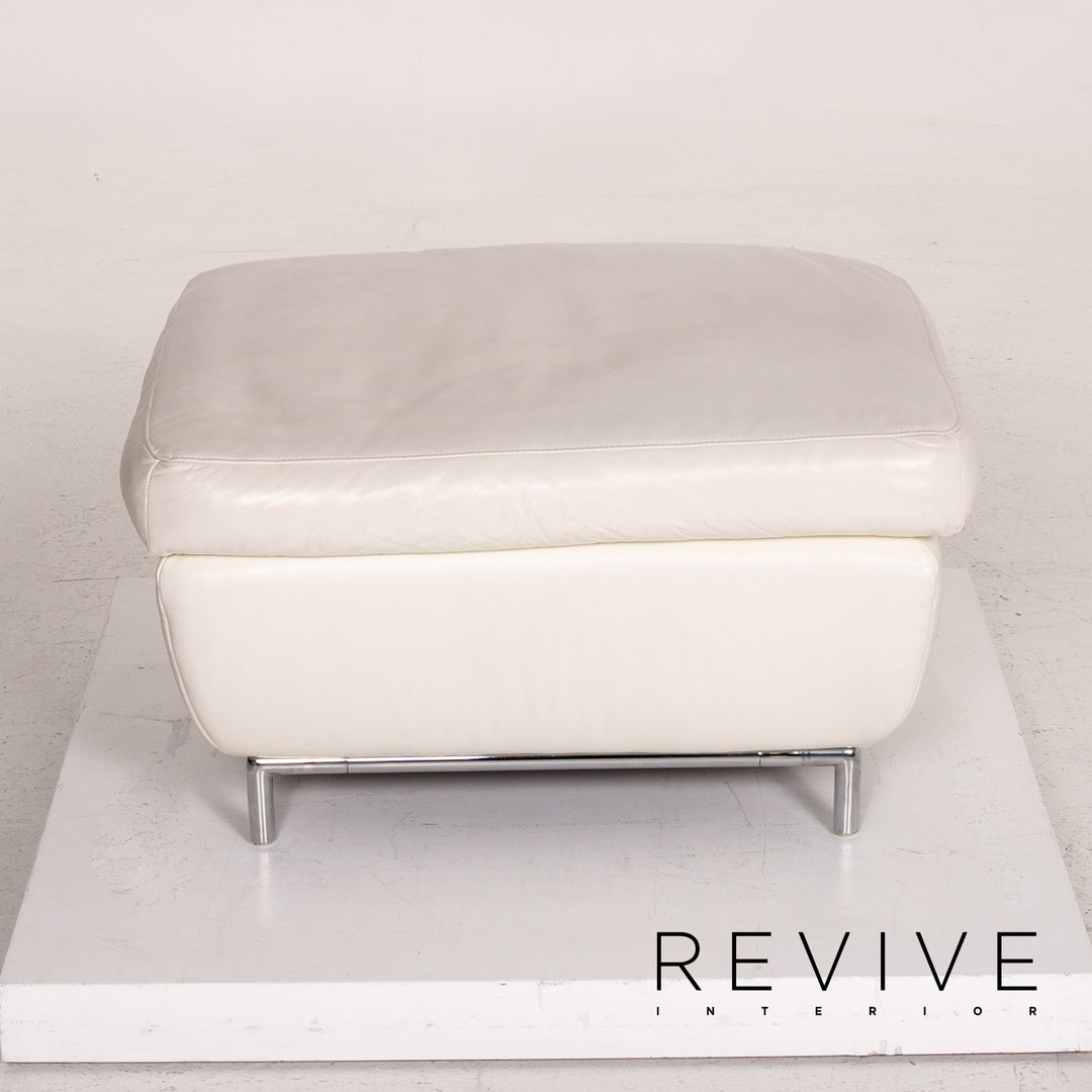 Koinor Leder Hocker Creme Ottoman #14839