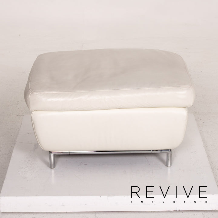 Koinor Leder Hocker Creme Ottoman #14839