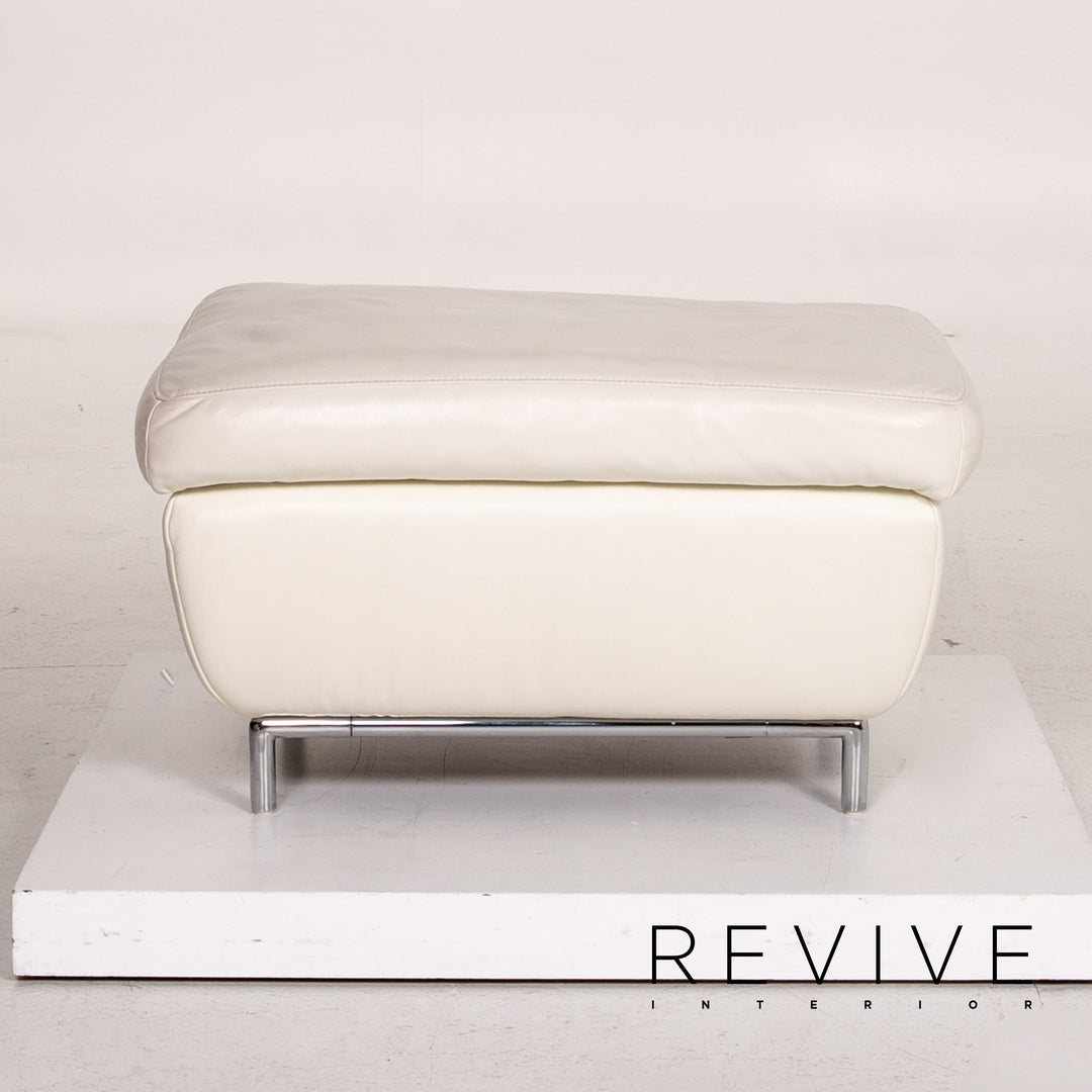 Koinor Leder Hocker Creme Ottoman #14839